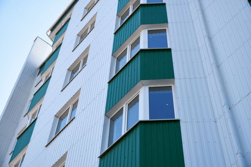 New Siding on Multi-Story Building